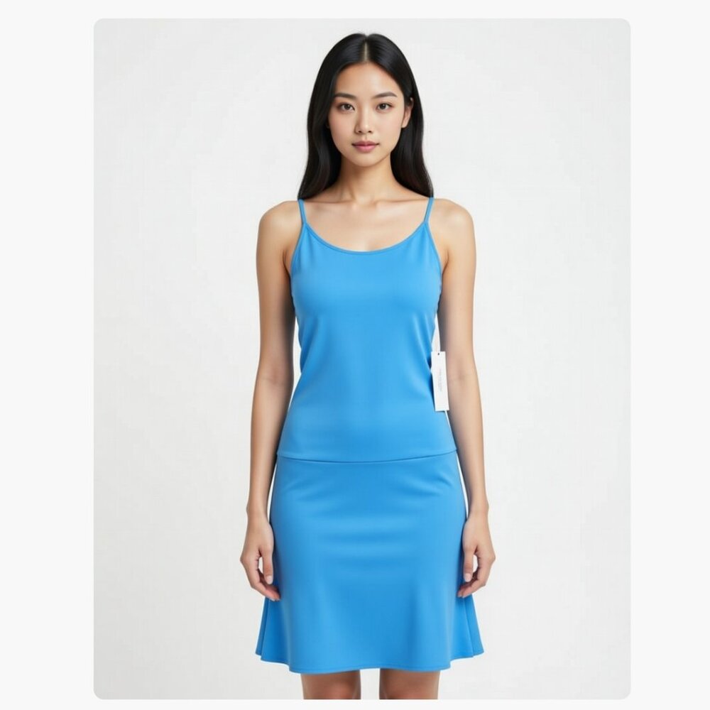 NWT Calvin Klein Performance Athletic Skort Dress Aqua Blue XS